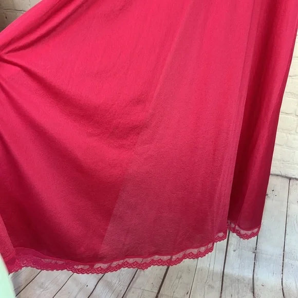 VTG Vanity Fair lace trim open front night gown - Picture 10 of 15